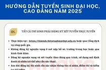Các mốc thời gian tuyển sinh đại học, cao đẳng năm 2025