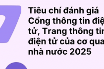 Tiêu chí mới về đánh giá Cổng thông tin điện tử, Trang thông tin điện tử 2025