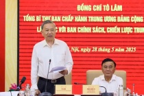 Tổng Bí thư Tô Lâm làm việc với Ban Chính sách, chiến lược Trung ương về cơ chế, chính sách quản lý hiệu quả thị trường vàng