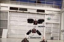 Robot bay biến hình giữa không trung, di chuyển mượt mà cả trên không và đất