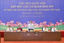 Chủ tịch Quốc hội Trần Thanh Mẫn gặp mặt các cơ quan báo chí
