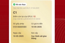 Cách hiển thị bằng lái xe mới trên VNeID sau khi hoàn thành thủ tục online