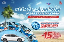 Toyota Việt Nam triển khai chương trình khuyến mãi dịch vụ “hè êm ái, lái an toàn, ngập tràn may mắn”
