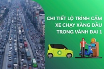 Chi tiết lộ trình cấm xe chạy xăng dầu trong Vành đai 1