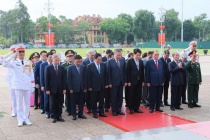 Lãnh đạo Đảng, Nhà nước vào Lăng viếng Chủ tịch Hồ Chí Minh, tưởng niệm các anh hùng liệt sĩ