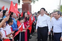 Chủ tịch nước Lương Cường dự sinh hoạt chi bộ thôn tại Quảng Ninh