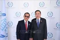 Chủ tịch Quốc hội Trần Thanh Mẫn gặp Trưởng đoàn các nước nhân dịp dự Hội nghị các Chủ tịch Quốc hội thế giới