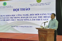 Ứng dụng khoa học công nghệ trong chế biến nông lâm thuỷ sản