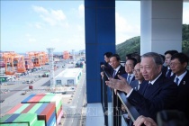 Tổng Bí thư Tô Lâm thăm cảng biển Busan (Hàn Quốc)