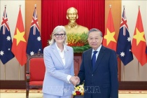 Tổng Bí thư Tô Lâm tiếp Toàn quyền Australia Sam Mostyn