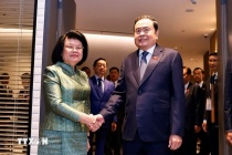 Chủ tịch Quốc hội Trần Thanh Mẫn gặp song phương các nhà lãnh đạo trong khuôn khổ AIPA 46