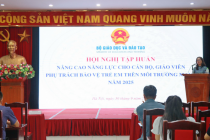 Nâng cao năng lực bảo vệ trẻ em, học sinh trên môi trường mạng
