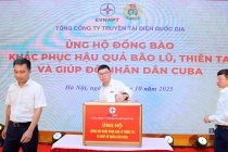 EVNNPT quyên góp ủng hộ đồng bào khắc phục hậu quả bão lũ, thiên tai