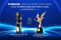 Eximbank được vinh danh 'Doanh nghiệp xuất sắc châu Á' và 'Doanh nghiệp tăng trưởng nhanh' tại APEA 2025