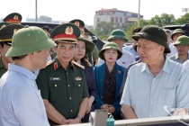 Tổng Bí thư Tô Lâm thăm, động viên nhân dân vùng lũ tại Thái Nguyên