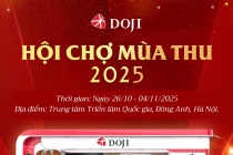 Tinh hoa trang sức DOJI sẽ tỏa sáng tại Hội chợ mua Thu 2025