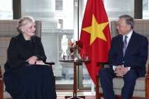 Tổng Bí thư Tô Lâm tiếp lãnh đạo một số tập đoàn, tổ chức tài chính quốc tế