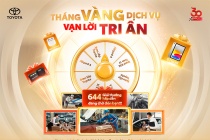 TOYOTA Việt Nam triển khai chương trình khuyến mãi Tháng vàng dịch vụ, vạn lời tri ân 