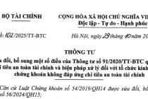 Một số nội dung chính quy định tại thông tư số 102/2025/TT-BTC sửa đổi, bổ sung
