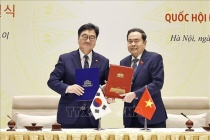 Chủ tịch Quốc hội Hàn Quốc kết thúc chuyến thăm chính thức Việt Nam