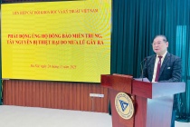 Đoàn Chủ tịch Liên hiệp Hội Việt Nam phát động ủng hộ đồng bào miền Trung, Tây Nguyên chịu thiệt hại do mưa lũ