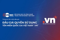 Đấu giá tên miền “.vn” lần đầu: Giá trúng cao nhất đạt 1,584 tỷ đồng