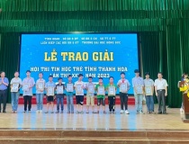 Thanh Hóa: 5 thí sinh xuất sắc giành giải nhất trong Hội thi Tin học trẻ toàn tỉnh lần thứ XXVI - năm 2023