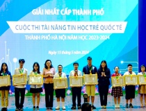 Hà Nội có 2 học sinh xuất sắc dự cuộc thi Vô địch tin học văn phòng thế giới