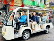 Tiền Giang: Thí điểm hoạt động đối với xe bốn bánh chạy bằng năng lượng điện