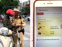 Ngày đầu Công an TP Hà Nội xử phạt bằng lái trên App VNeID 