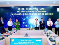 Khai trương 'Mô hình quản trị thông minh Học viện Chính trị quốc gia Hồ Chí Minh'