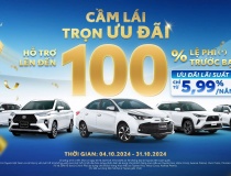 Toyota Việt Nam triển khai chương trình khuyến mại cho mẫu xe Vios, Veloz Cross, Avanza Premio, Yaris Cross và Corolla Cross trong tháng 10/2024