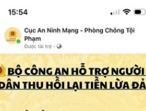 Trang thông tin tên cơ quan công an giúp lấy lại tiền lừa đảo đều là mạo danh