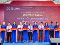 Sôi nổi Ngày hội Chuyển đổi số tỉnh Cà Mau