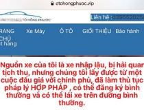 Sập bẫy lừa đảo vì ham ô tô cũ giá rẻ