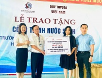 Quỹ Toyota Việt Nam bàn giao công trình nước sạch cho Trường tiểu học An thạnh tại tỉnh Bến tre