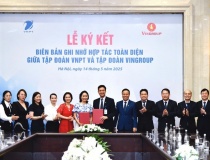 VNPT và Vingroup 'bắt tay' thúc đẩy chuyển đổi số, chuyển đổi xanh