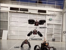 Robot bay biến hình giữa không trung, di chuyển mượt mà cả trên không và đất