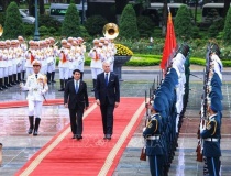Chủ tịch nước Lương Cường chủ trì lễ đón Tổng thống Lithuania thăm chính thức Việt Nam