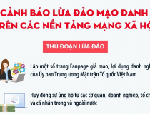 Cảnh báo lừa đảo mạo danh trên các nền tảng mạng xã hội