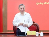 Tổng Bí thư Tô Lâm làm việc với Ban Thường vụ Tỉnh ủy Quảng Bình và Quảng Trị