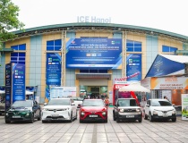 Dàn xe điện VinFast trở thành tâm điểm tại Entech Hanoi 2025