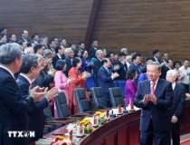 Tổng Bí thư dự lễ Công bố các Nghị quyết về sáp nhập đơn vị hành chính tại Thành phố Hồ Chí Minh