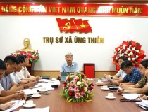 Xã Ứng Thiên tháo gỡ khó khăn, đẩy nhanh tiến độ Cụm công nghiệp Xà Cầu, Cầu Bầu - Giai đoạn 2