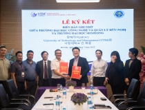 Lễ ký kết thỏa thuận hợp tác giữa Trường Đại học Công nghệ và Quản lý Hữu Nghị (UTM) và Trường Đại học Seojeong (Hàn Quốc)
