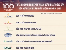 Top 20 công ty Bất động sản tư nhân nộp ngân sách lớn nhất Việt Nam