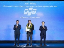 FPT đứng đầu trong Top 50 Công ty đại chúng uy tín và hiệu quả nhất Việt Nam 2025