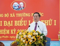 Trưởng Ban Tuyên giáo và Dân vận Nguyễn Trọng Nghĩa dự Đại hội Đảng bộ xã Thường Phước, tỉnh Đồng Tháp