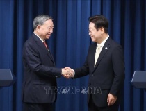 Tổng Bí thư Tô Lâm và Tổng thống Hàn Quốc Lee Jae Myung gặp gỡ báo chí