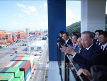 Tổng Bí thư Tô Lâm thăm cảng biển Busan (Hàn Quốc)